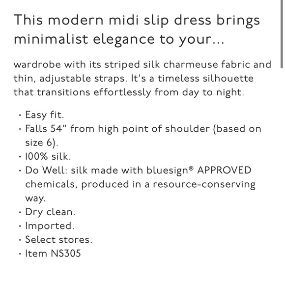 Madewell Midi Slip Dress in Stripe Silk Color Faded Khaki Size 12 *mark - Picture 13 of 13